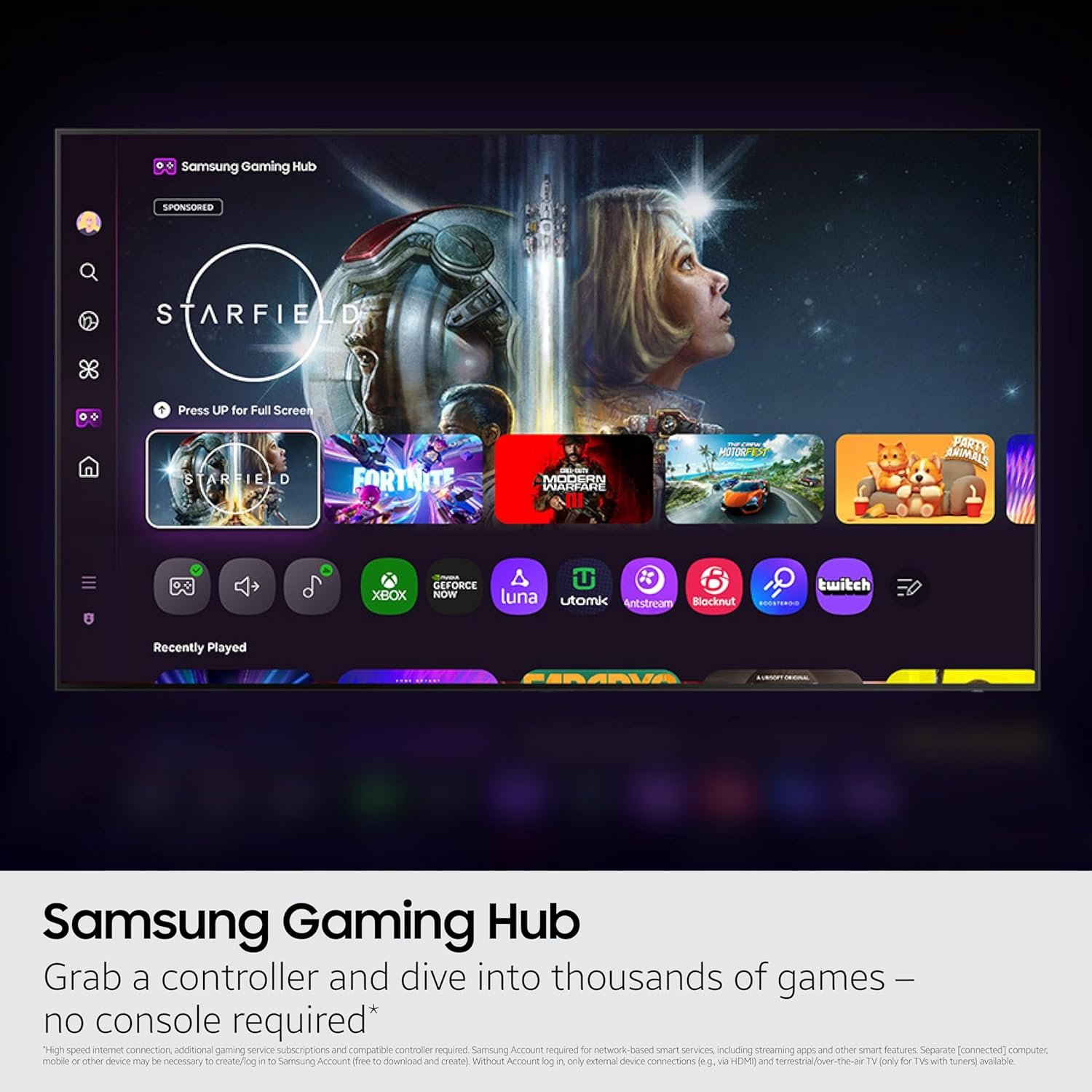 Samsung 75-Inch Class Crystal UHD U8000F 4K Smart TV (2025 Model) Endless Free Content, Crystal Processor 4K, MetalStream Design, Knox Security, Alexa Built-in - Image 5