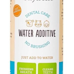 Oxyfresh Premium Pet Dental Care Solution Pet Water Additive: Best Way to Eliminate Bad Dog Breath and Cat Bad Breath – Fights Tartar & Plaque – So Easy, Just Add to Water! Vet Recommended 16 oz.