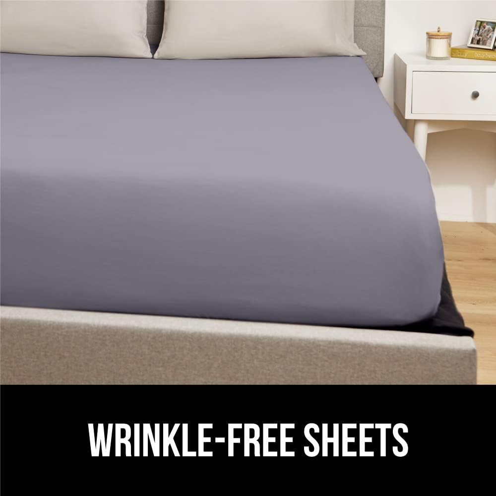 GORILLA GRIP Patent Pending Bed Sheet Holders, Adjustable Elastic Fasteners with Metal Clips, Keep in Place Fitted Bedding Straps, Firm Tight Suspenders for Mattress, US Designed, 4 Pack White - Image 8