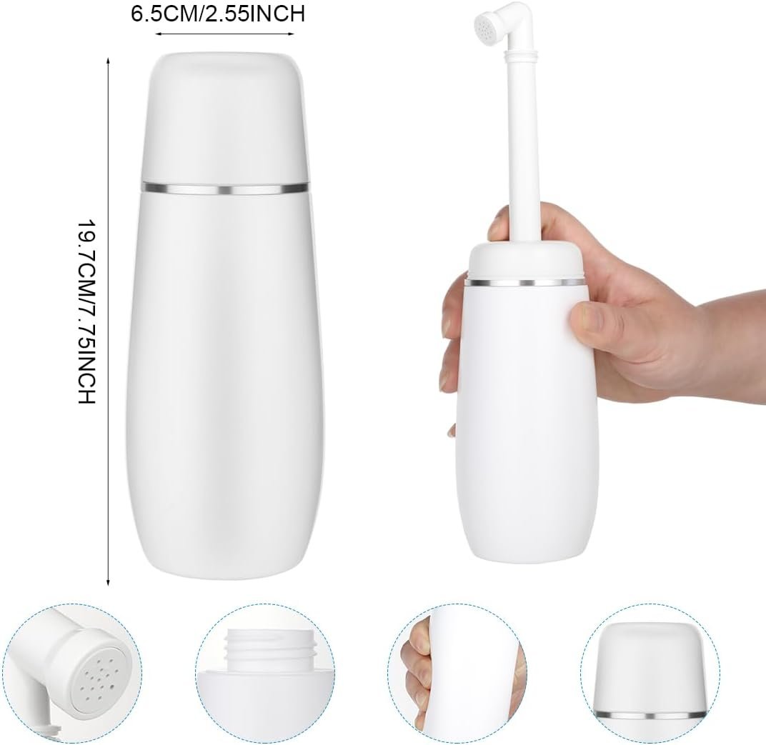 Portable Bidet for Travel 400ml Upside Down Peri Bottle Sprayer Handheld for Postpartum Perineal Care Hemorrhoid Treatment - Image 2