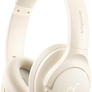 Soundcore by Anker Q20i Hybrid Active Noise Cancelling Headphones, Wireless Over-Ear Bluetooth, 40H Long ANC Playtime, Hi-Res Audio, Big Bass, Customize via an App, Transparency Mode (White)