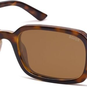 SOJOS Trendy Rectangle Polarized Sunglasses Womens Mens, Small Retro Fashion Thin Slim Square Sunnies SJ2610