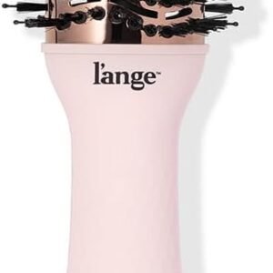 L’ANGE HAIR Le Volume 2-in-1 Titanium Blow Dryer Brush | Frizz Control Blowout Hair Dryer Brush For Drying And Straightening | Volumizing Hot Air Styler For All Hairstyles | Oval Barrel | Blush – 60mm