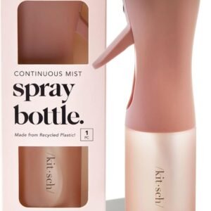 Kitsch Continuous Spray Bottle for Hair – Fine Mist Water Mister & Water Spray Bottle – Recycled Hair Spray Bottle – Spray Bottles for Cleaning, Styling, Plants & More – Terracotta, 150ml