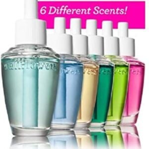 Bath & Body Works 6-Pack Wallflowers Sampler Fragrance Refills, 6 Different Scents, Assorted Colors (Bundle)