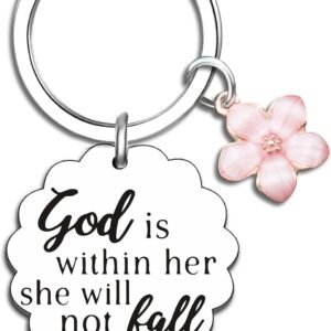 Christian Gifts for Women Inspirational Bible Verse for Friends Teen Girl Christian Keychain Spiritual Gifts Religious Biblical for Women Faith Based Gift Bible Accessories