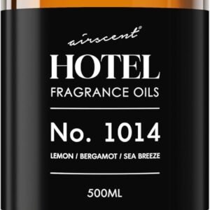 AirScent Hotel Diffuser Oil No. 1014 – The Iconic 5-Star Hotel Coastal Blend – Lemon Bergamot Sea Breeze – Fragrance Oil for Ultrasonic and Waterless Diffusers and Crafting – 500 mL