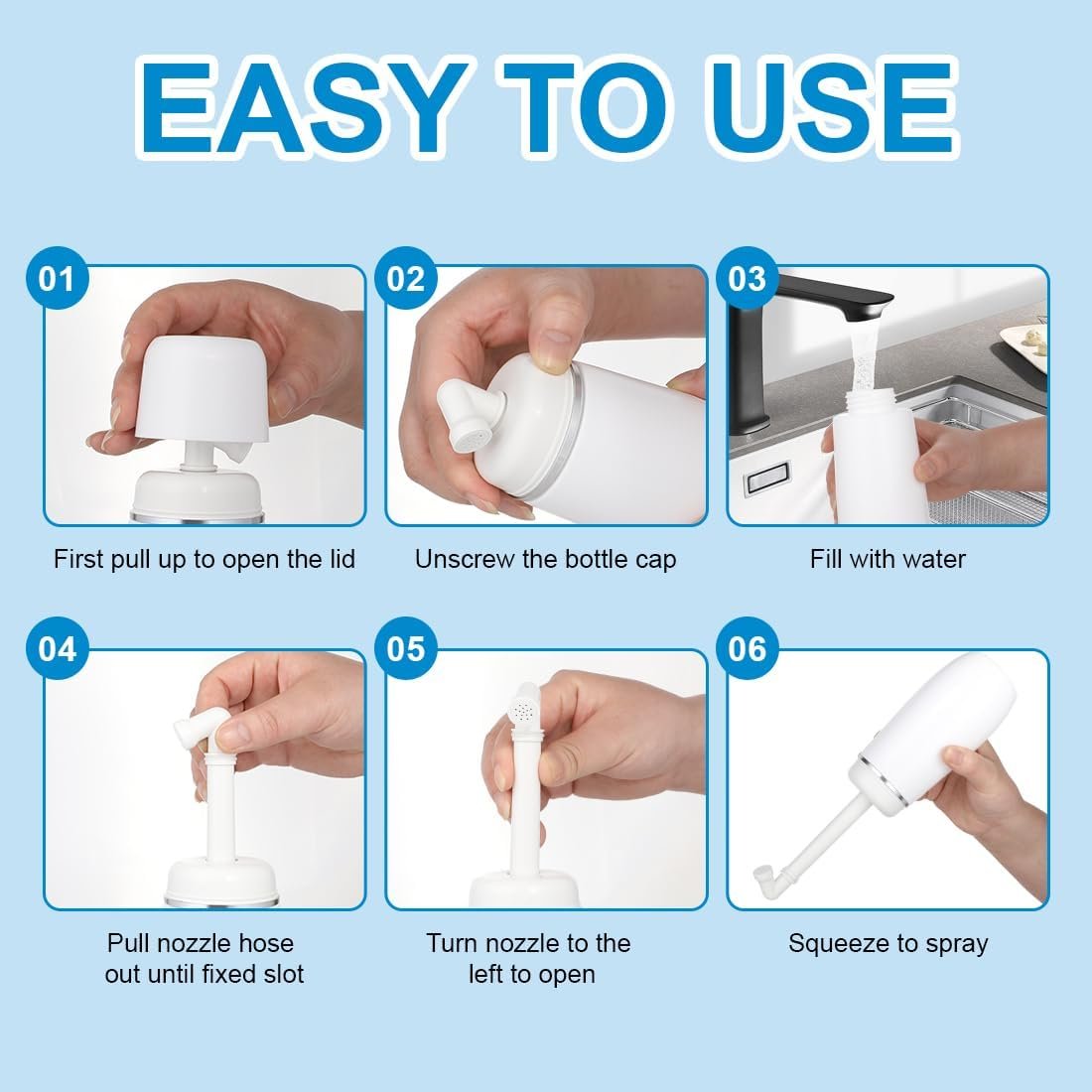 Portable Bidet for Travel 400ml Upside Down Peri Bottle Sprayer Handheld for Postpartum Perineal Care Hemorrhoid Treatment - Image 4