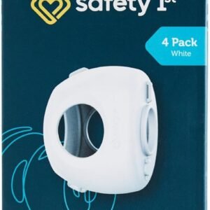 Safety 1st Parent Grip Door Knob Covers, White, One Size,4 Count (Pack of 1) (HS3260600), Packaging may vary