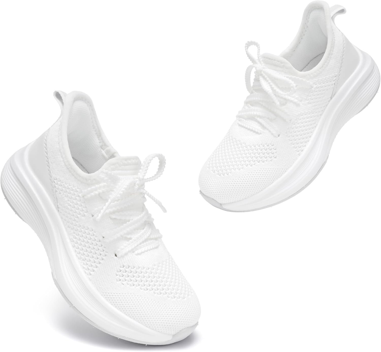 Stelle Girls Sneakers Kids Tennis Running Walking Shoes Slip-On Athletic Non Slip Lightweight Breathable Sport Shoes for Little/Big Kid