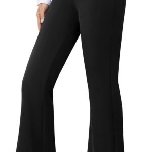 Womens Dress Pants Stretchy Work Pants Business Casual Slacks with 4 Pockets Pull On Office Trousers