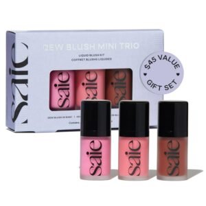 Saie Dew Liquid Blush for Cheeks Trio – Hydrating Cream Blush Stick Set with a Blendable + Buildable Formula – Skincare Infused Dewy Face Blushes for a Natural Flush – Baby, Sweetie, & Spicy (3 Count)