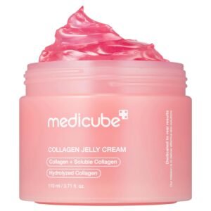 medicube Jelly Cream with Collagen, Niacinamide | Freeze-Dried Hydrolyzed Collagen for Skin Barrier Hydration & 24H Glow | Plumper, Firmer looking skin | 3.71 fl.oz