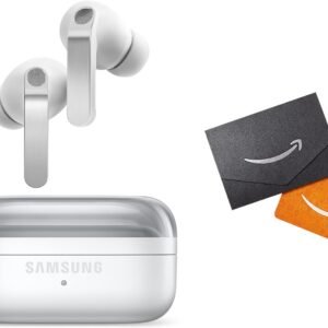 Samsung Galaxy Buds 4 Pro (2026) AI True Wireless Bluetooth Earbuds + $30 Gift Card, Hi-Res Audio, 2-Way Speaker, ANC 2.0, Optimized Comfort, IP57, Live Translation, White [US Version, 2 Yr Warranty]