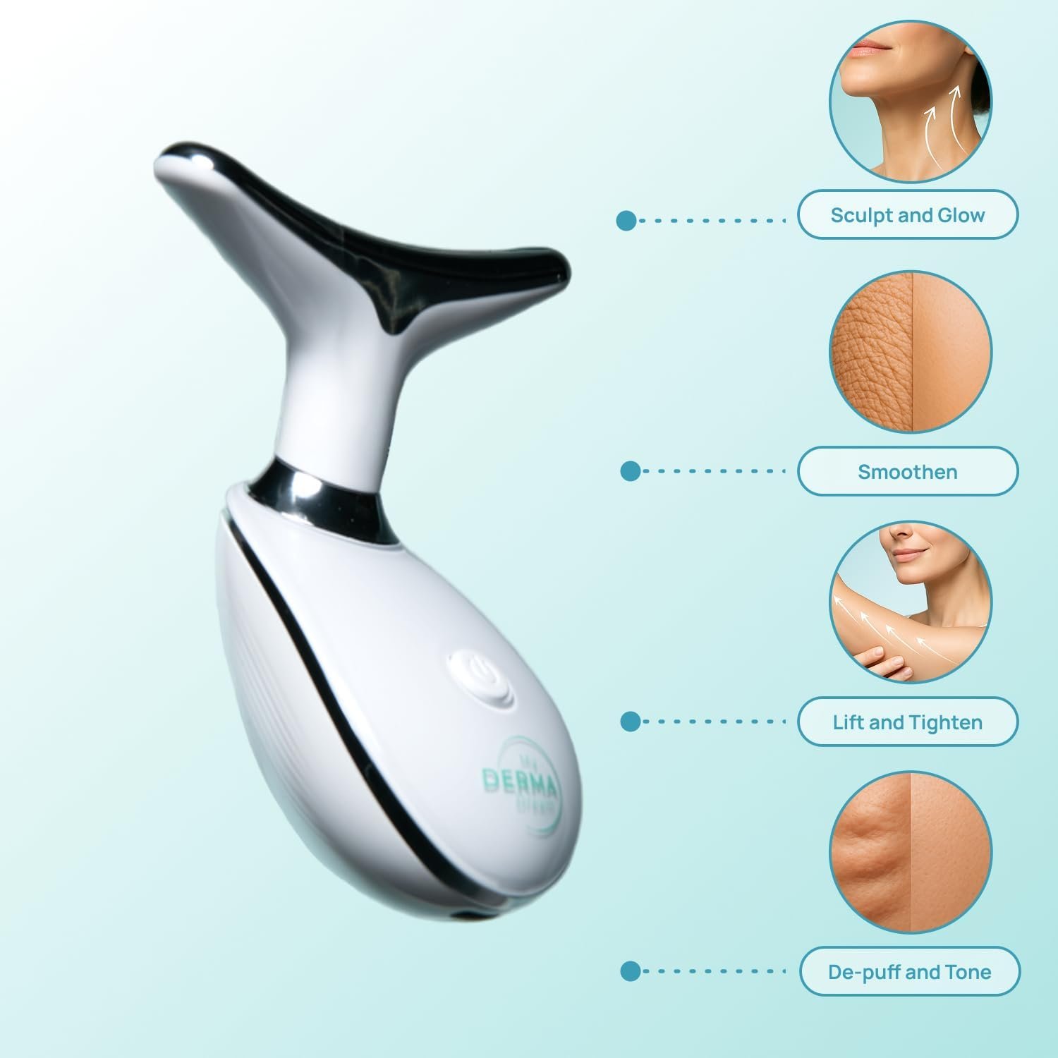 MyDermaDream MyoGlow & Niacinamide Serum & NoTox Serum - Total Body Skin Tightening and Lifting Device for Face, Neck, Arms, and Legs - Image 5