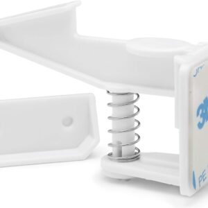 [12-Pack] Invisible Baby Proofing Cabinet Locks – No Drill Child Safety Drawer Latches – Adhesive Childproof Latch for Cabinets, Kitchen & Furniture – Secure Toddler & Infant Safety No Tools Required