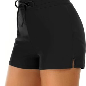 Tournesol Women’s Swim Shorts High Waisted Bathing Suit Bottoms Swimsuit Tankini Boy Shorts with Liner
