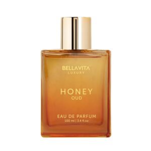 Bellavita Luxury Honey Oud Eau de Parfum | 100 ml (3.4 fl.oz.) | Perfume for Men and Women | Sweet Honey, Bergamot, Oud, and Amber Notes | Women’s Day Special