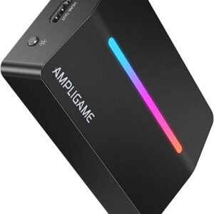 Fifine AmpliGame Video Capture Card, HD 1080 60fps for Audio Video, Gaming, Live Streaming, 4K HDMI to USB Capture Card Compatible with PS4/Windows/Mac OS/Switch/Xbox-V3