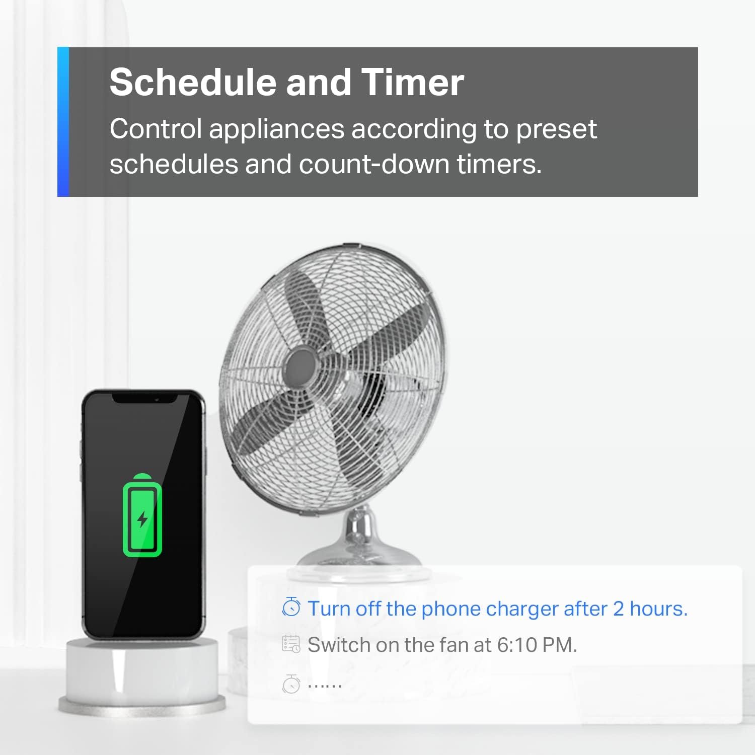TP-Link Tapo Matter Supported Smart Plug Mini, Compact Design, 15A/1800W Max, Super Easy Setup, Works with Apple Home, Alexa & Google Home, UL Certified, 2.4G Wi-Fi Only, White, Tapo P125M(3-Pack) - Image 7