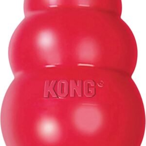 KONG Classic Stuffable Dog Toy – Fetch & Chew Toy for Dogs – Treat-Filling Capabilities & Erratic Bounce for Extended Play Time – Durable Natural Rubber Material – for Large Dogs