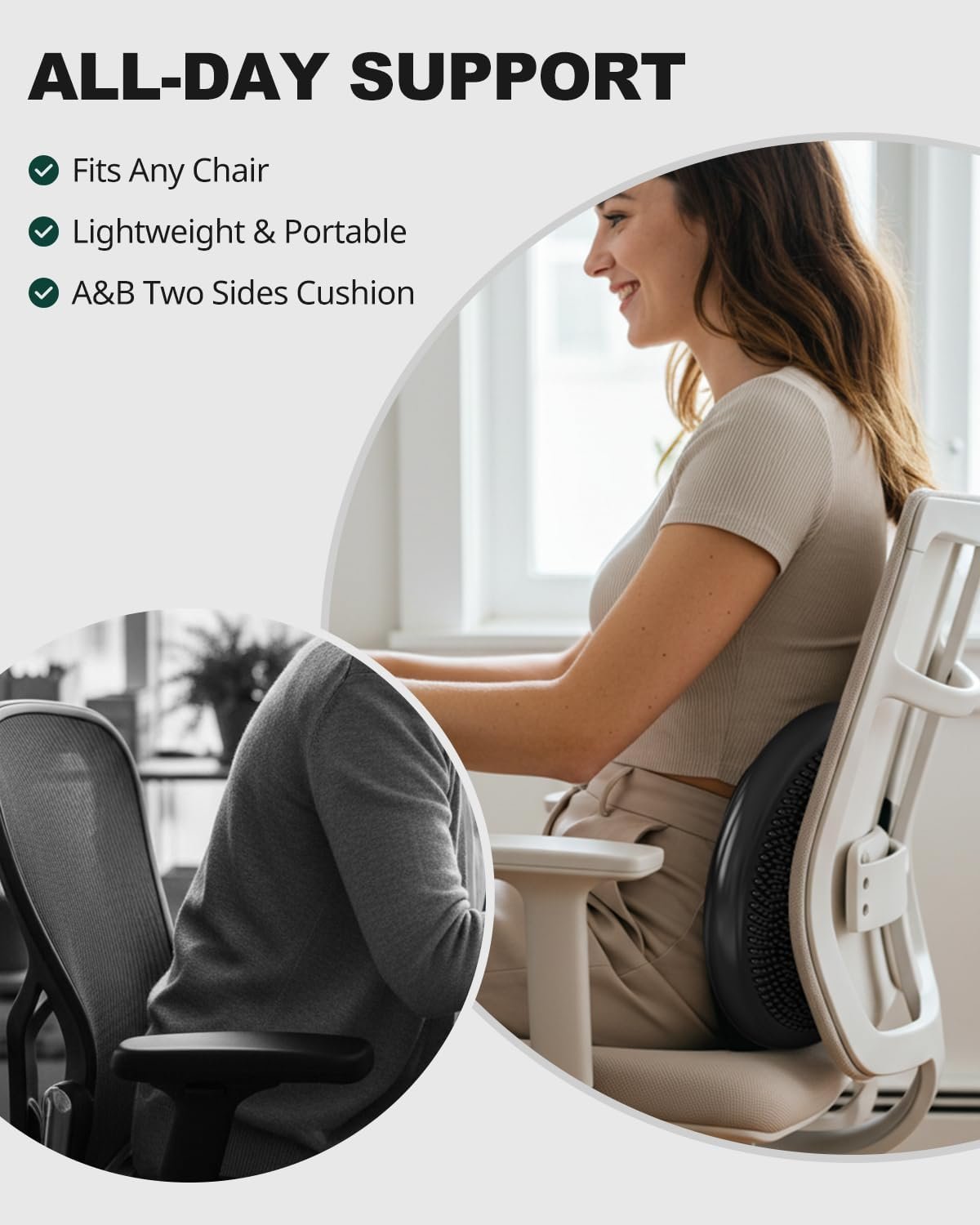 Trideer Wobble Cushion Core Balance Disc, Flexible Seating for Classroom Elementary, Wiggle Seat for Sensory Kids, Balance Pad with Inflation Pump - Image 2