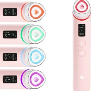 medicube Booster Pro | 6-in-1 Real Glass Glow Beauty Massager | for Clear, Radiant, Firmer-Looking Skin | Korean Skin Care | Pink