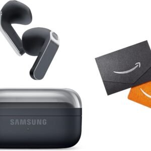 Samsung Galaxy Buds 4 (2026) AI True Wireless Bluetooth Earbuds + $20 Gift Card, Noise Cancelling, Hi-Res Audio, 1-Way Speaker, New Fit, IP54, Live Translation, Black [US Version, 2 Yr Warranty]