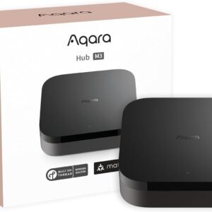 Aqara Smart Home Hub M3 for Advanced Automation, Matter Controller, Thread Border Router, Features Zigbee, Bluetooth, Wi-Fi, PoE, IR, Supports Alexa, Apple HomeKit, SmartThings, Home Assistant, IFTTT