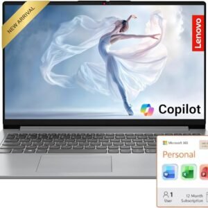 Lenovo IdeaPad 15.6″ FHD Laptop with Microsoft 365 • 2026 Edition • Intel 4 Cores N100 CPU • 1.1TB Storage (1TB OneDrive + 128GB SSD) • Military-Grade • Windows 11