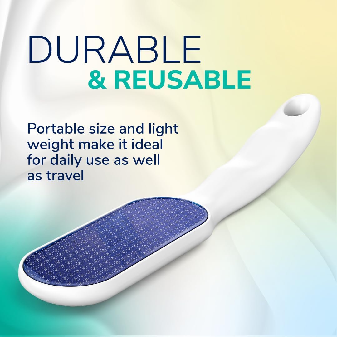 Dr. Scholl's Hard Skin Remover Nano Glass Foot File - Foot Callus Remover, Durable Foot Scrubber, Dead Skin Remover, Hygienic Pedicure Tool, Long Lasting Foot Buffer, Soft Smooth Feet - Image 7