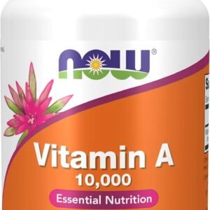 NOW Supplements, Vitamin A 10,000 IU, Eye Health*, Essential Nutrition, 100 Softgels