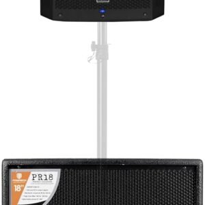 PRORECK 3500W P.M.P.O 18 inch Active Powered Subwoofer with 15 Inch DSP PA Speaker/Stage Monitor for DJ, Live Sound,Conference,Stage Performance