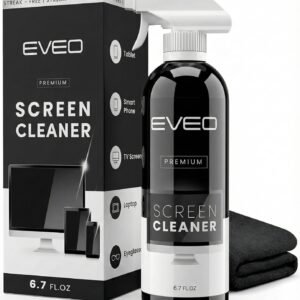 EVEO Screen Cleaner Spray – Large Screen Cleaner Bottle – TV Screen Cleaner, Computer Screen Cleaner, for Laptop, Phone, Ipad – Computer Cleaning kit Electronic Cleaner (1 Pack)