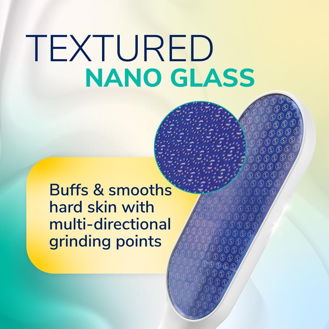 Dr. Scholl's Hard Skin Remover Nano Glass Foot File - Foot Callus Remover, Durable Foot Scrubber, Dead Skin Remover, Hygienic Pedicure Tool, Long Lasting Foot Buffer, Soft Smooth Feet - Image 3