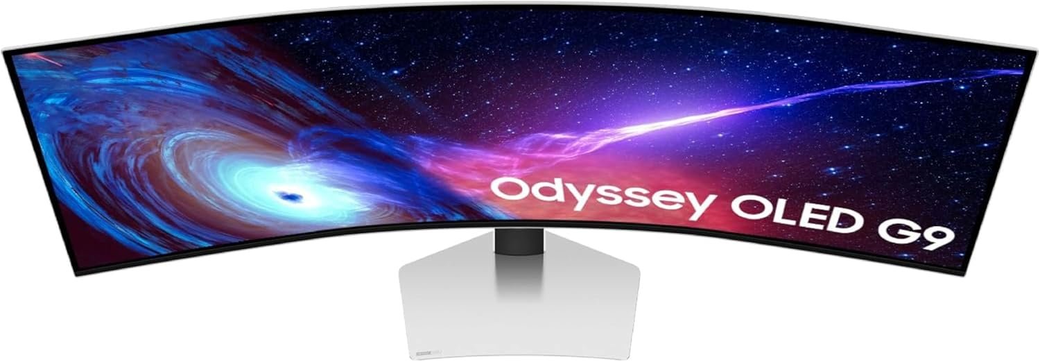 Samsung 49" Odyssey G93SC Series Curved Gaming Monitor, QD-OLED, 240Hz, 0.03ms, DQHD, G-Sync Compatible, FreeSync Premium Pro, Adjustable Stand - Image 19