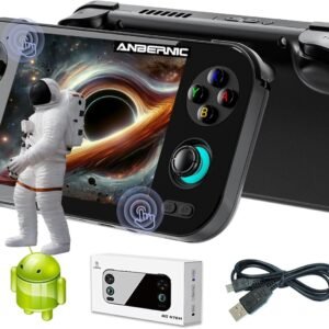 RG476H Retro Game Console Android 13 System Unisoc T820 RG 476H Handheld Game 4.7-inch LTPS Multi-Touch Screen Online Fighting Joystick Supports Output WiFi 5000mAh 8+ 128GB (RG476H-Black-new)