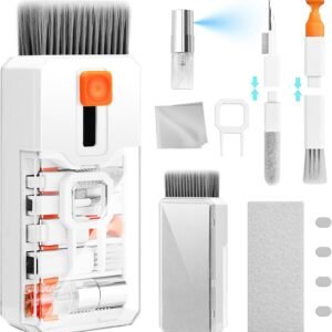 Keyboard Cleaning Kit Laptop Cleaner, All-in-1 Computer Screen Cleaning Brush Tool, Multi-Function PC Accessories Electronic Cleaner Kit Spray for iPhone iPad Macbook Earbud Camera Monitor with Patent