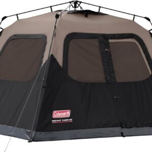 Coleman 4/6/8/10 Person Instant Camping Tent with 1-Minute Setup, Large Family Tent with Pre-Attached Poles, Air Vent, & Carry Bag, Sets Up in About 60 Seconds
