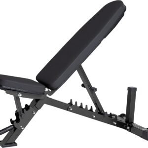 REP Adjustable Weight Bench | Home Gym Equipment | Foldable Workout Platform | Flat Incline Decline FID Design | Compact Strength Training Chair | Fitness Bench AB-3100