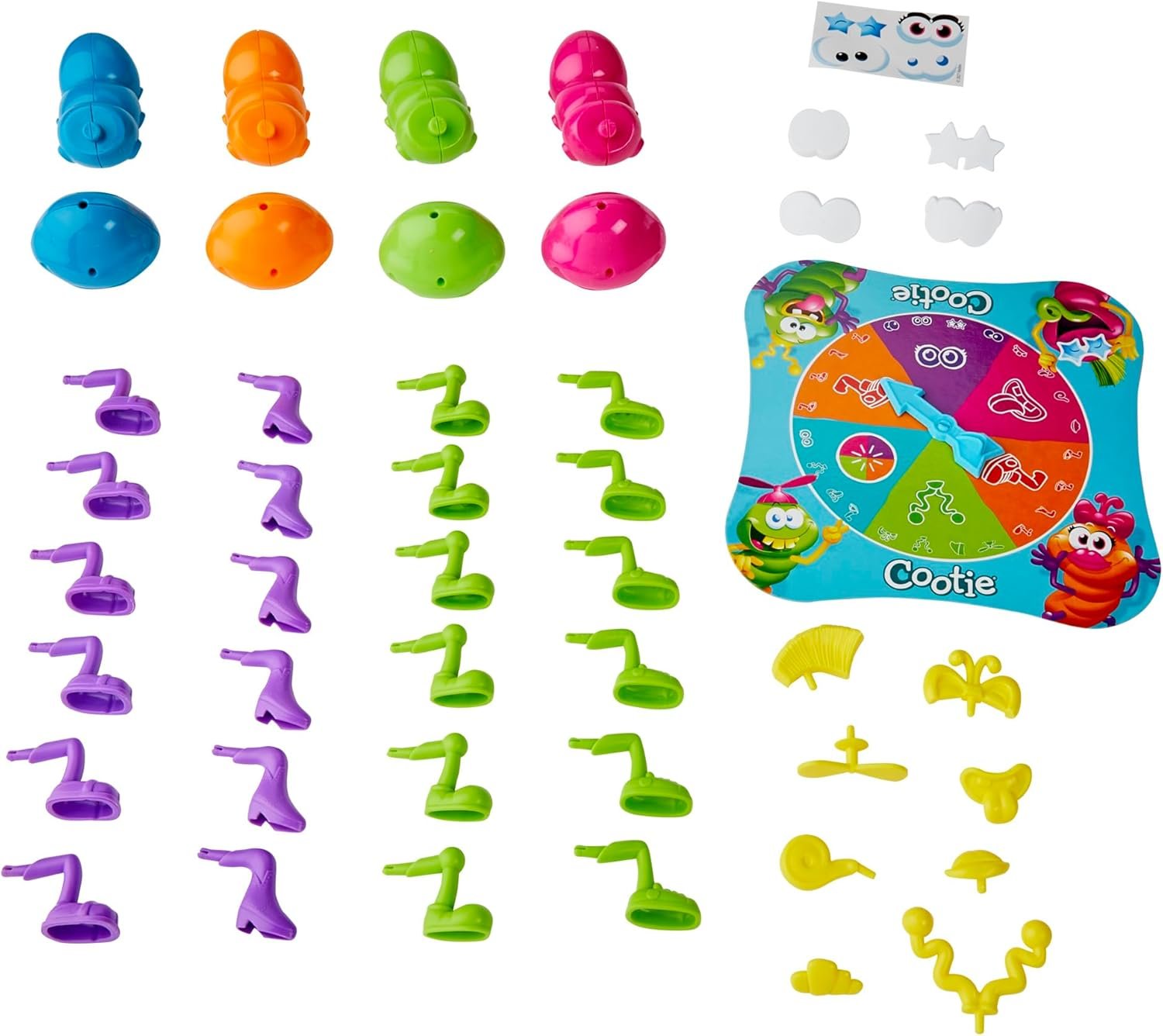Hasbro Gaming Cootie Mixing and Matching Bug-Building Game | 2-4 Players | Easy Preschool Board Games | Easter Basket Gifts for Boys and Girls| Ages 3+ - Image 8