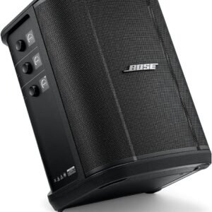 Bose S1 Pro+ All-in-One PA Speaker – Powered, Wireless PA System, Multiple Positioning Options, Ergonomic Carry Handle, Up to 11 Hours of Playtime, Black