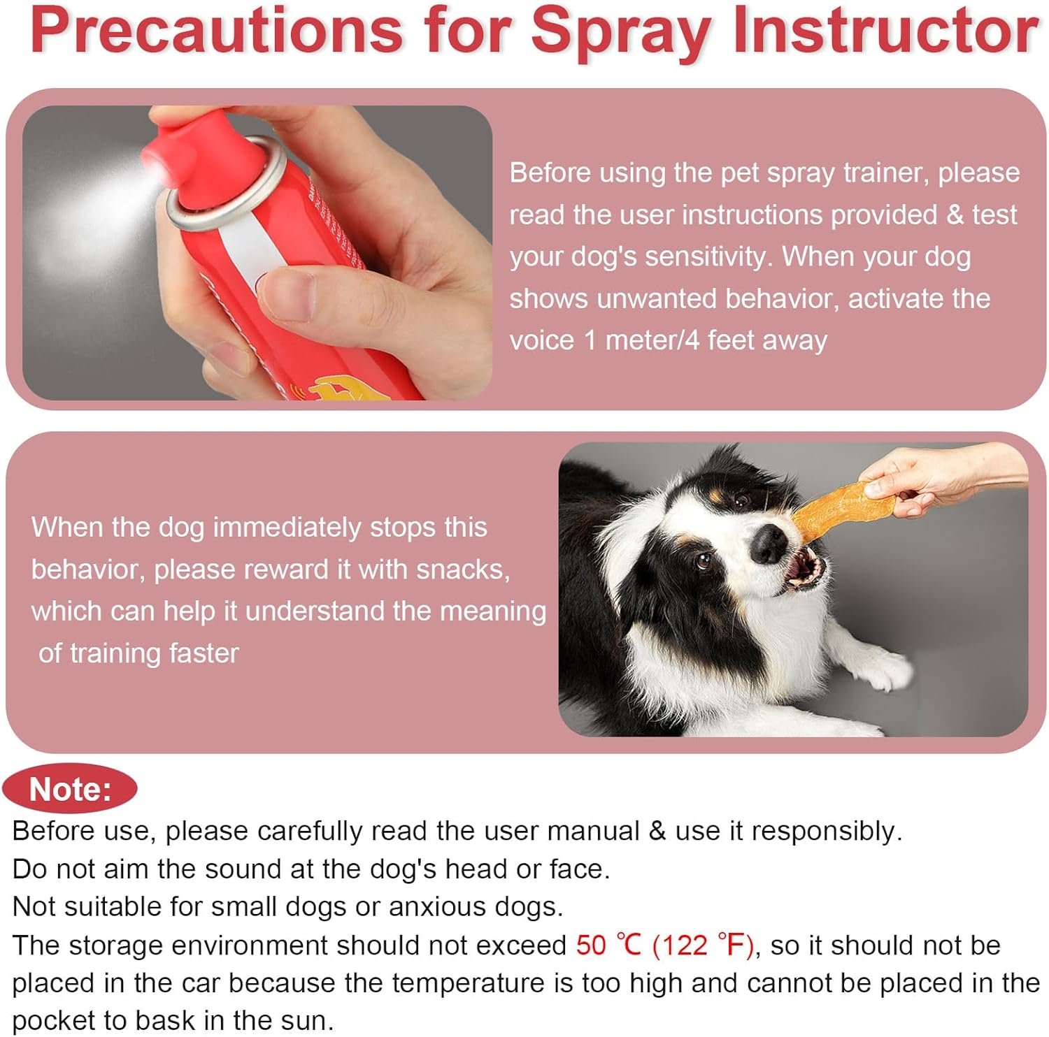 Corrector Spray Dog Trainer, 80ml 1 Pack Dog Corrector Spray for Dogs to Stops Barking, Jumping Up Attacks & Unwanted Dog Behaviour Humane Effective - Image 6