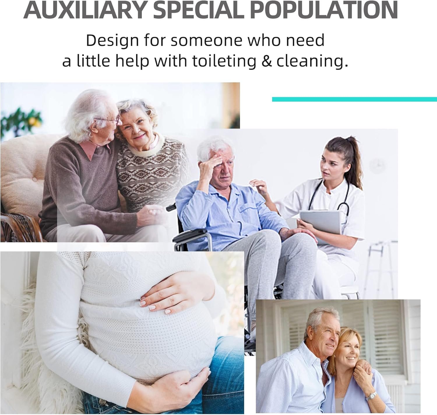 Fanwer Toilet Aids Tools,Long Reach Comfort Wipe,Extends Your Reach Over 15" Grips Toilet Paper or Pre-Moistened Wipes - Image 7