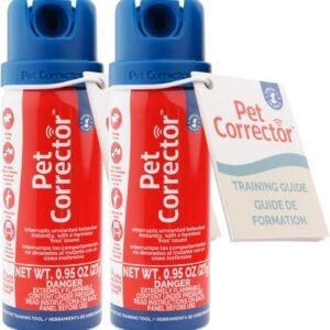 Pet Corrector Dog Trainer Twin Pack – Stops Barking, Jumping Up, Place Avoidance, Food Stealing, Dog Fights & Attacks. Help stop unwanted dog behaviour. Easy to use, safe, humane, and effective (30ml)