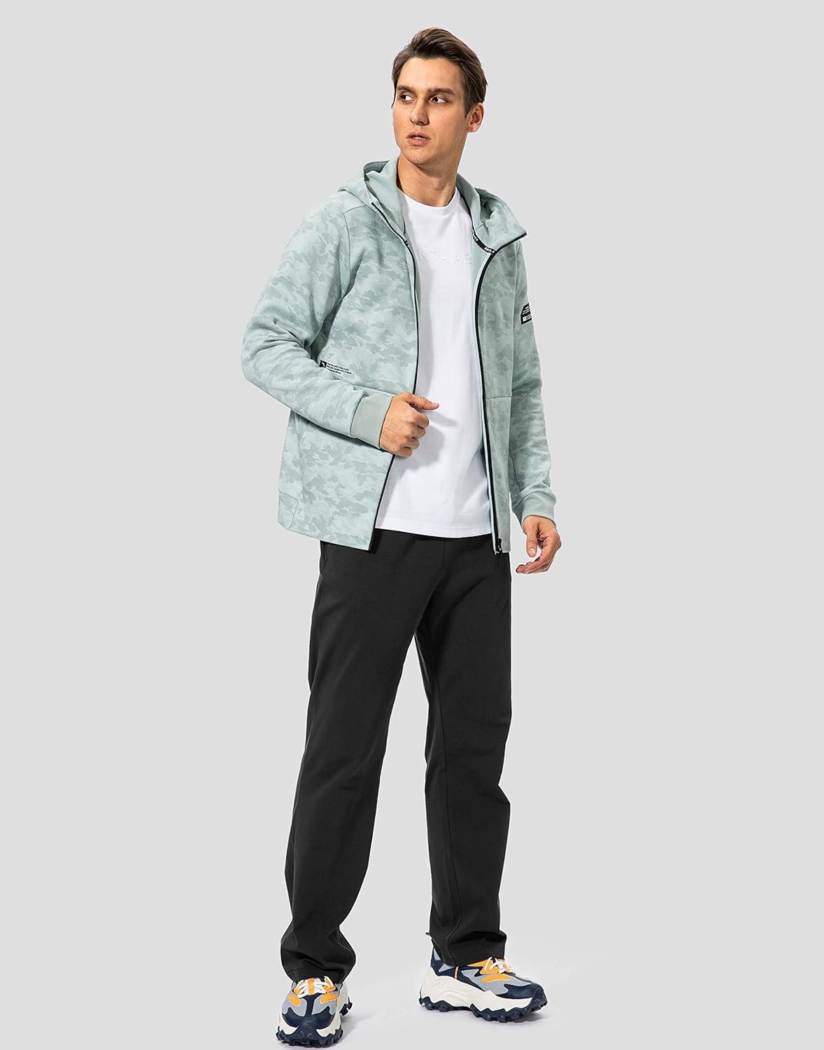 Pudolla Men's Cotton Yoga Sweatpants Athletic Lounge Pants Open Bottom Casual Jersey Pants for Men with Pockets - Image 6