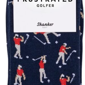 Shanker Golf Socks – Funny Angry Golfer Socks – Funny Golf Gift for Men – 1 Pair per Pack – Size 10-13