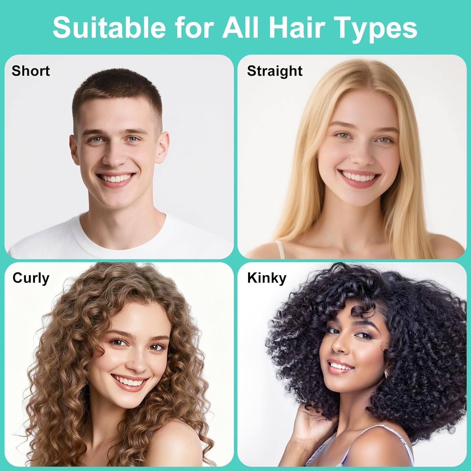 Curly Hair Brush, Curl Defining Brush with Soft Boar Bristles Detangling Tangled Glides, Wide-Teeth Design Effortlessly Shaping & Defining Curls, Curling Definer for Wet & Dry Hair (Green) - Image 5