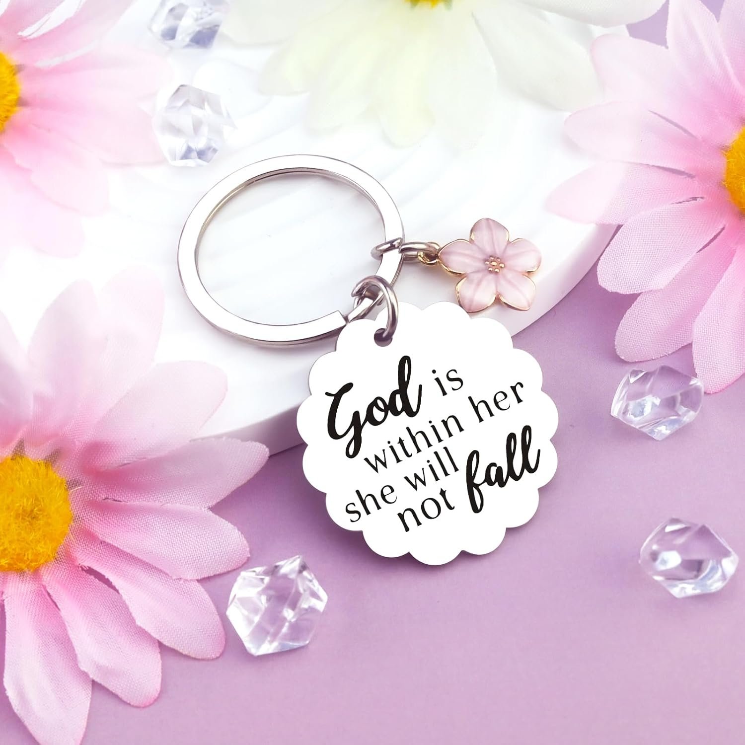 Christian Gifts for Women Inspirational Bible Verse for Friends Teen Girl Christian Keychain Spiritual Gifts Religious Biblical for Women Faith Based Gift Bible Accessories - Image 2