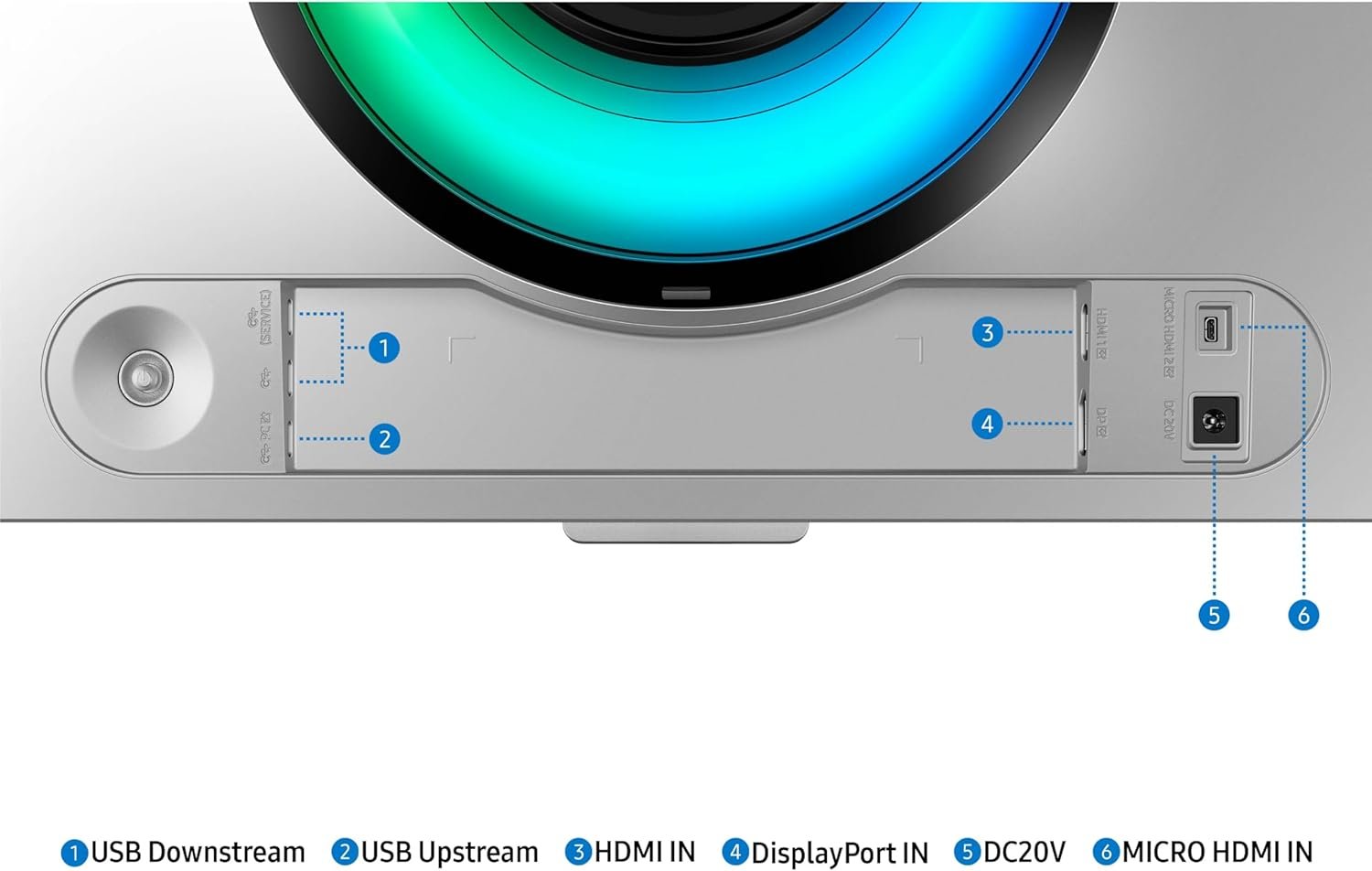 Samsung 49" Odyssey G93SC Series Curved Gaming Monitor, QD-OLED, 240Hz, 0.03ms, DQHD, G-Sync Compatible, FreeSync Premium Pro, Adjustable Stand - Image 15